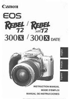 Canon EOS 300 X manual. Camera Instructions.
